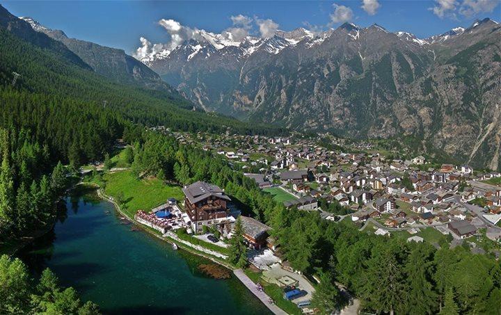 Pension Aaron am See Grachen Bagian luar foto